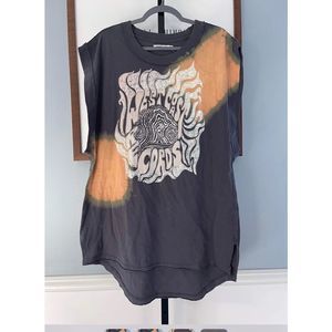 NEW Free People West Coast Records Graphic TShirt Size XL